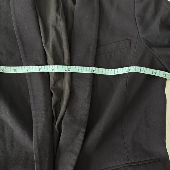 Antonio Melani Womens Black Blazer Size 6 Polyester Blend Hook & Eye Closure - Picture 6 of 9